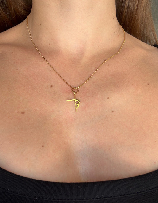 Crescent Moon Charm Gold