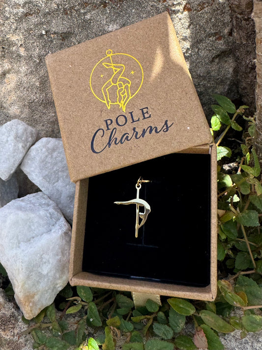 Crescent Moon Charm Gold