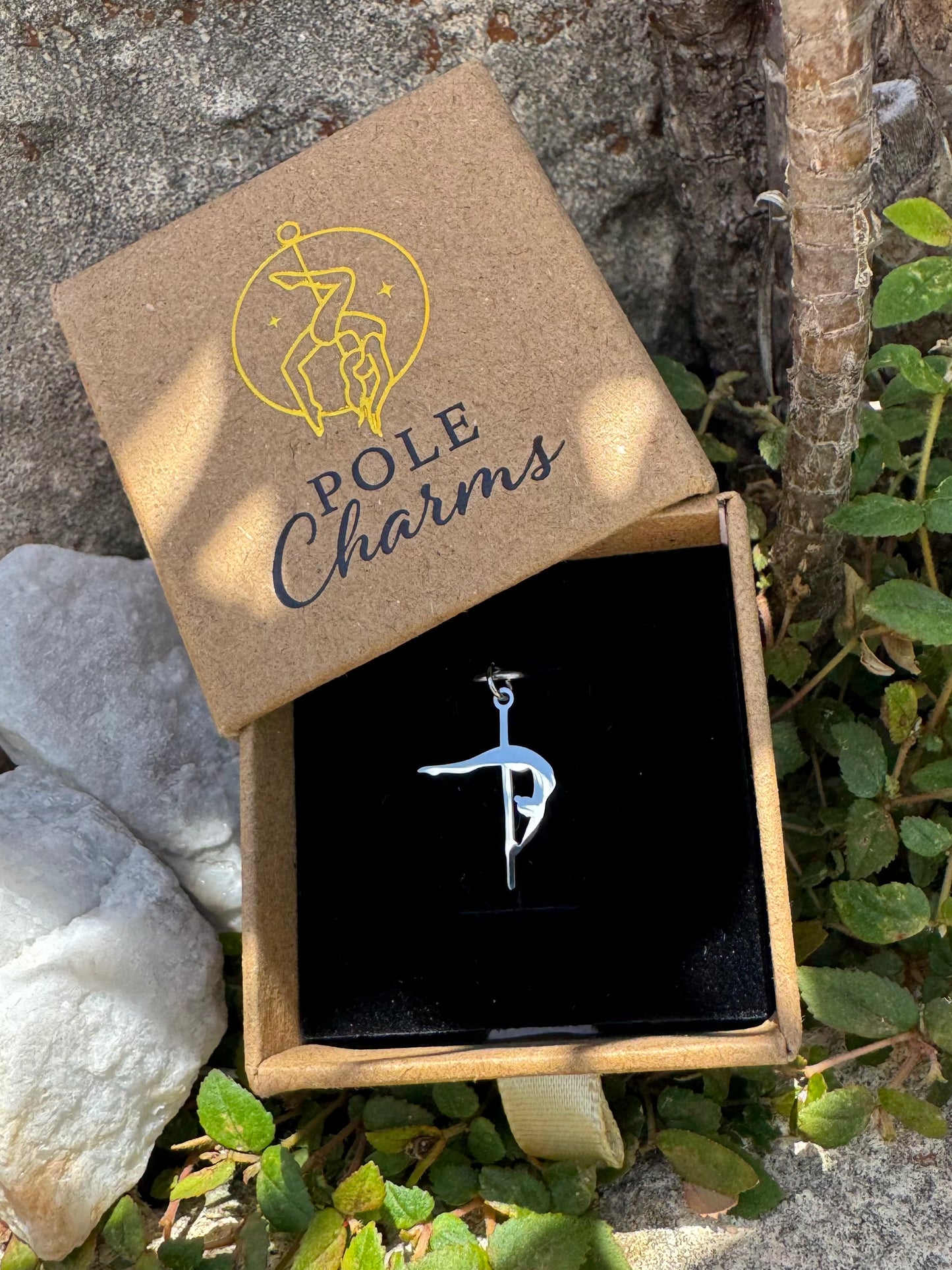 Crescent Moon Charm Silver