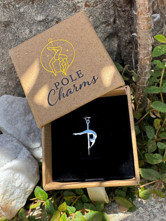 Crescent Moon Charm Silver