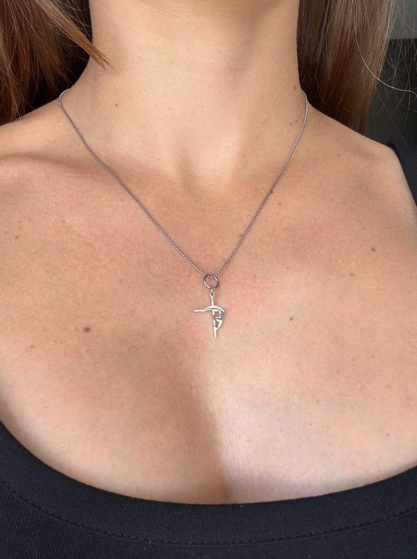 Crescent Moon Charm Silver